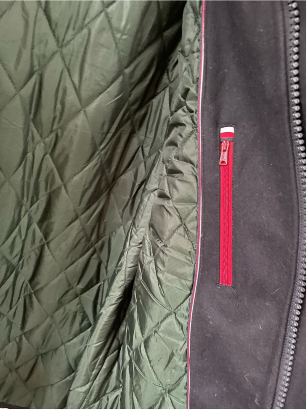 Tommy Hilfiger Men’s Wool Toggle Duffle Coat with Hood Navy Blue L - Picture 12 of 13
